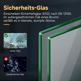 SONNI Douchedeur zonder douchebak, 90 x 100 cm, veiligheidsglas, hoekinstap, douchecabine, schuifdeur, hoekdouche, doucheafscheiding, zwart
