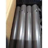 vidaXL Plantenbak met latwerk 120x40x121,5 cm polypropeen bruin