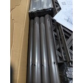 vidaXL Plantenbak met latwerk 120x40x121,5 cm polypropeen bruin
