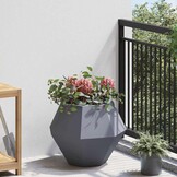 vidaXL Plantenbak 2 st Antraciet 50 x 50 x 40 cm Staal