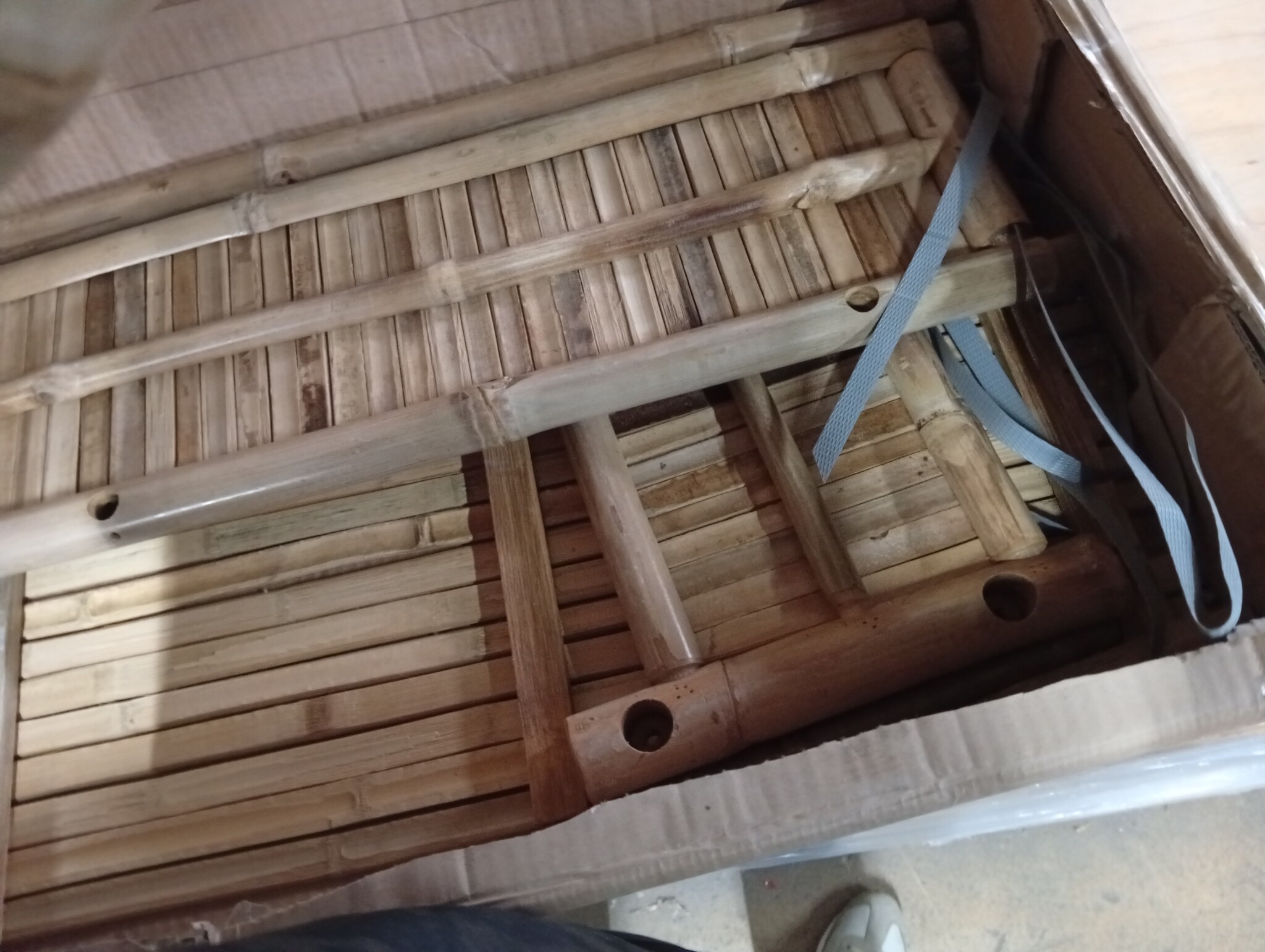vidaXL Tuinplanter met Houder Naturel 100 x 38 x 74 cm Bamboe