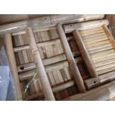 vidaXL Tuinplanter met Houder Naturel 100 x 38 x 74 cm Bamboe