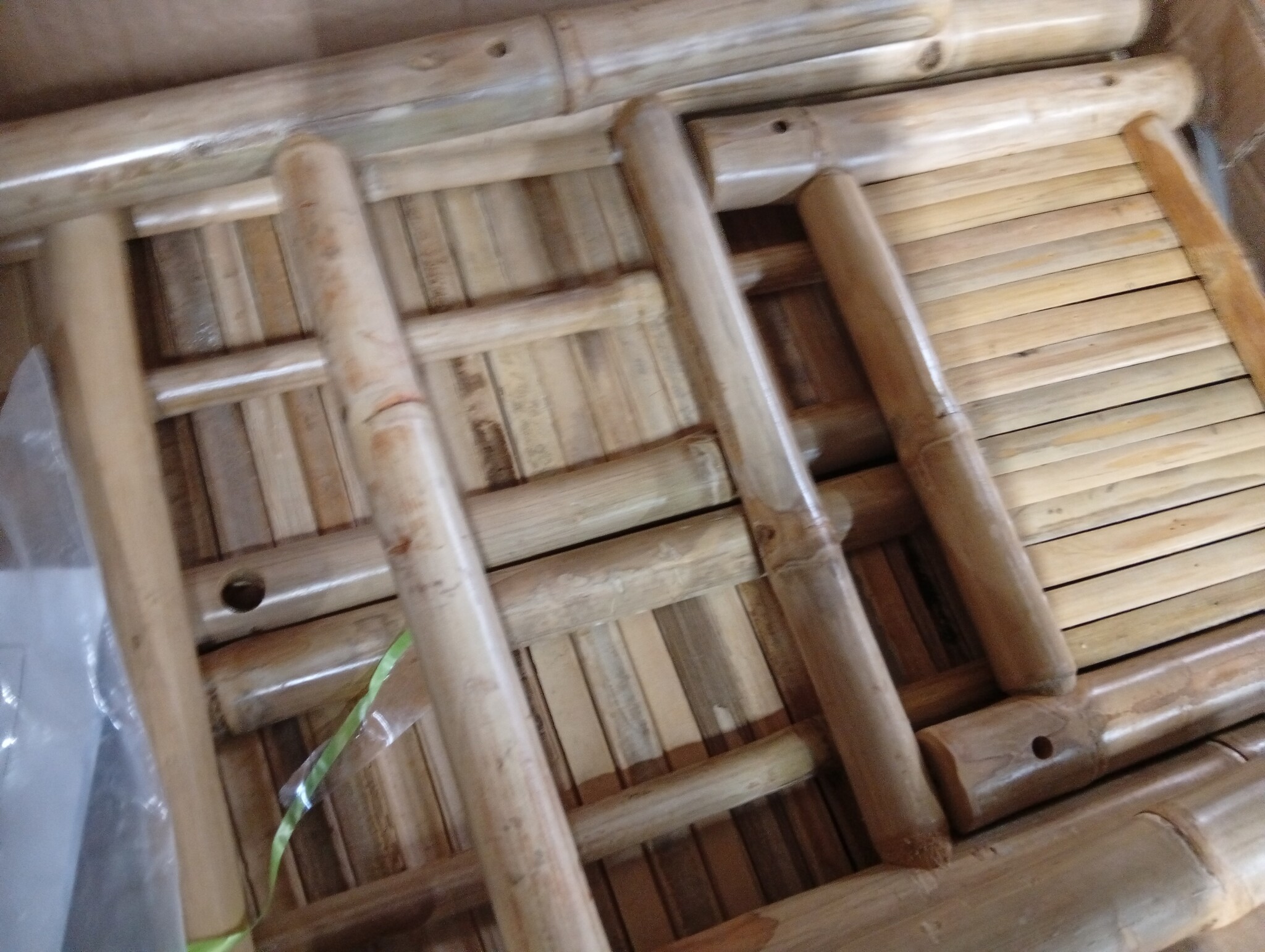 vidaXL Tuinplanter met Houder Naturel 100 x 38 x 74 cm Bamboe