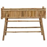 vidaXL Tuinplanter met Houder Naturel 100 x 38 x 74 cm Bamboe