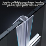 SONNI Douchecabine 120x90 cm vouwdeur hoekinstap beide zijden vouwbaar doucheafscheiding vouwdouche NANO-glas dubbele douchedeur hoogte 195 cm draaivouwdeur