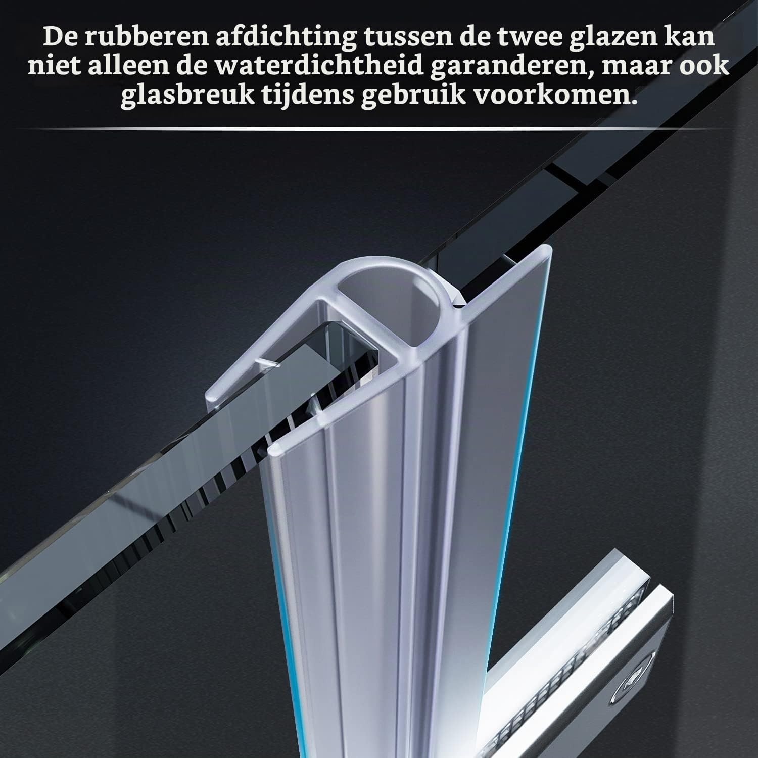 SONNI Douchecabine 120x90 cm vouwdeur hoekinstap beide zijden vouwbaar doucheafscheiding vouwdouche NANO-glas dubbele douchedeur hoogte 195 cm draaivouwdeur