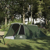 vidaXL Tunnel Tent 3-Person 3-persoons Groen en Wit