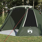 vidaXL Tunnel Tent 3-Person 3-persoons Groen en Wit