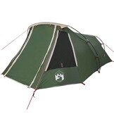 vidaXL Tunnel Tent 3-Person 3-persoons Groen en Wit