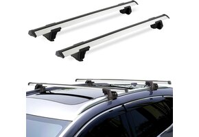 Universele dakdrager 130 cm Zilver | Aluminium, 150kg Draagkracht | 29% Korting