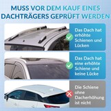 Just-V 130 cm universele imperiaal voor fietsendragers, dakkoffers of als skihouder, van aluminium, met slot afsluitbaar, draagkracht 150 kg, zilver