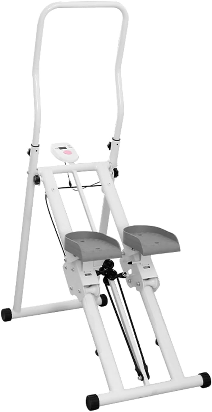 Verticale klimstepper voor full-body training, hometrainer met lcd-display, caloriemeter, knievriendelijk, fitnessapparaat voor thuis, opvouwbaar, belastbaar tot 150 kg