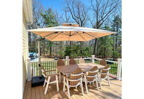 Zweefparasol Rechthoekig Beige 270x330cm - 35% Korting