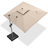 PURPLE LEAF Zweefparasol Rechteckig 270 x 330 cm - Beige - UV-bestendig