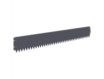 vidaXL Gazonrand 20 st 103 x 15 cm Staal Antraciet