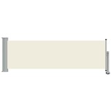vidaXL Tuinscherm uittrekbaar 80x300 cm crèmekleurig