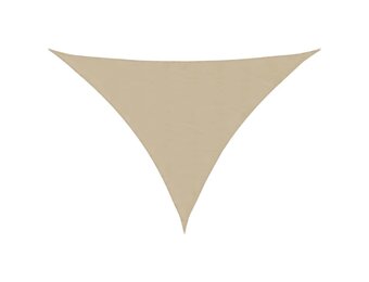 vidaXL Zonnescherm driehoekig 4x5x6,4 m oxford stof beige