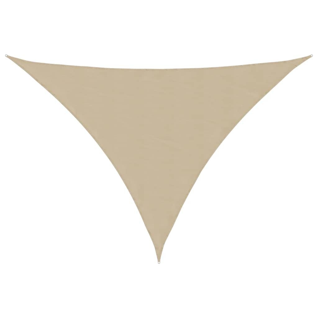 vidaXL Zonnescherm driehoekig 4x5x6,4 m oxford stof beige