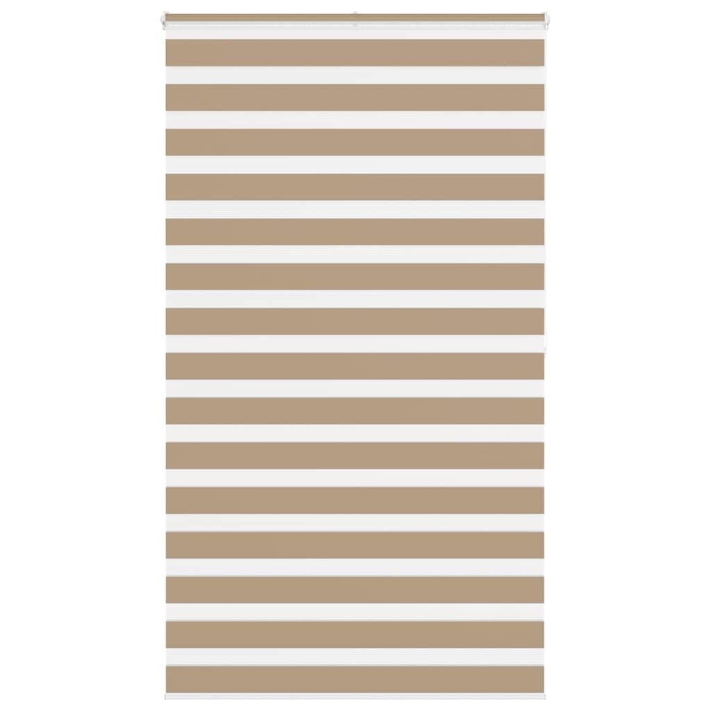 vidaXL Zebra Blind 120x200 cm stofbreedte 115,9 cm polyester zandbruin