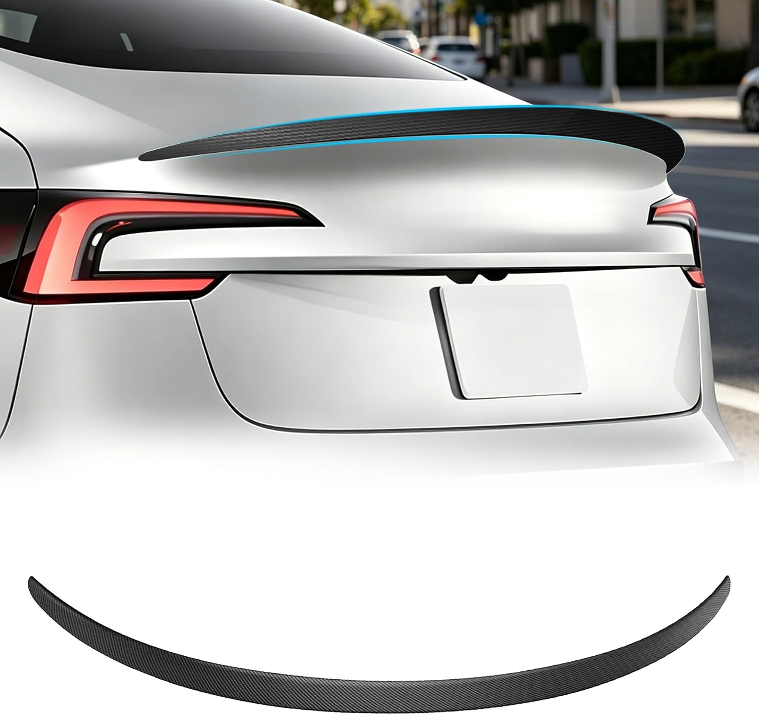 Arcoche Achterspoiler voor Tesla Model 3 2016-2023 - Carbonlook Mat