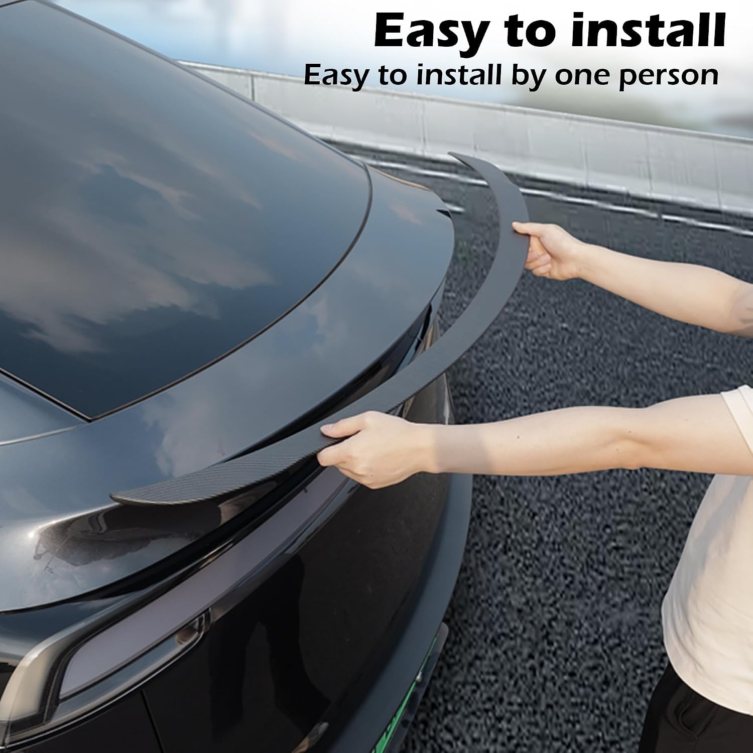 Arcoche Achterspoiler voor Tesla Model 3 2016-2023 - Carbonlook Mat