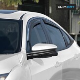 CLIM ART Windgeleiders voor Honda Civic 2017-2022 Sedan - 4 Stuks - Zwart
