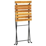 vidaXL Bistrostoelen inklapbaar 4 st massief acaciahout