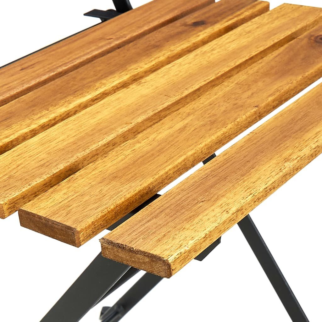 vidaXL Bistrostoelen inklapbaar 4 st massief acaciahout