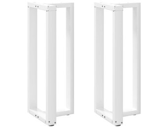 Set van 2 T-vormige Bartafelpoten - Staal Wit - 40x35x100-101 cm - 41% Korting