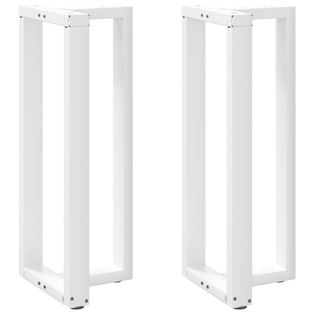 Set van 2 T-vormige Bartafelpoten - Staal Wit - 40x35x100-101 cm - 41% Korting
