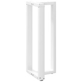 Set van 2 T-vormige Bartafelpoten - Staal Wit - 40x35x100-101 cm - 41% Korting