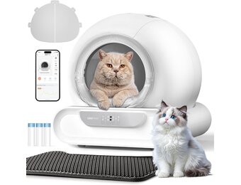 LELO PAWS Zelfreinigende Kattentoilet XXL - Automatische Kattenbak met APP - Grijs