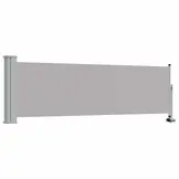 vidaXL Tuinscherm uittrekbaar 80x300 cm grijs