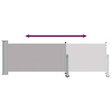 vidaXL Tuinscherm uittrekbaar 80x300 cm grijs