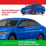 Goodyear Winddeflectors voor Volkswagen Jetta 2018-2026 - Set van 4 - In-channel