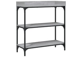 vidaXL Wandtafel met schappen 75x30x80 cm grijs sonoma eikenkleurig - 34% Korting