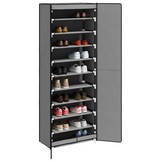 vidaXL Schoenenkast 60x30x166 cm Grijs - 34% Korting!