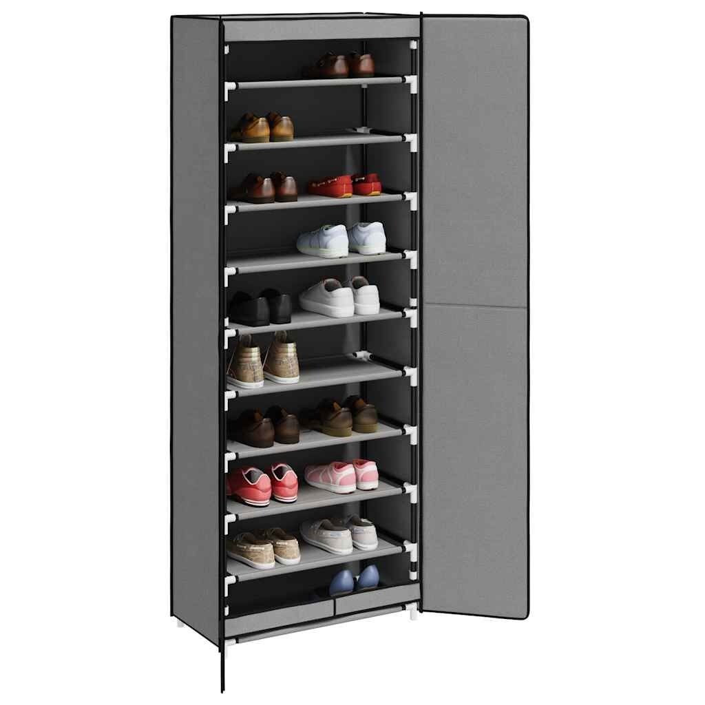 vidaXL Schoenenkast 60x30x166 cm Grijs - 34% Korting!