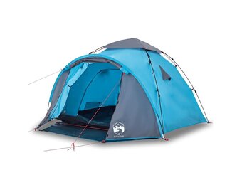 vidaXL Koepeltent 3-persoons snelontgrendeling blauw
