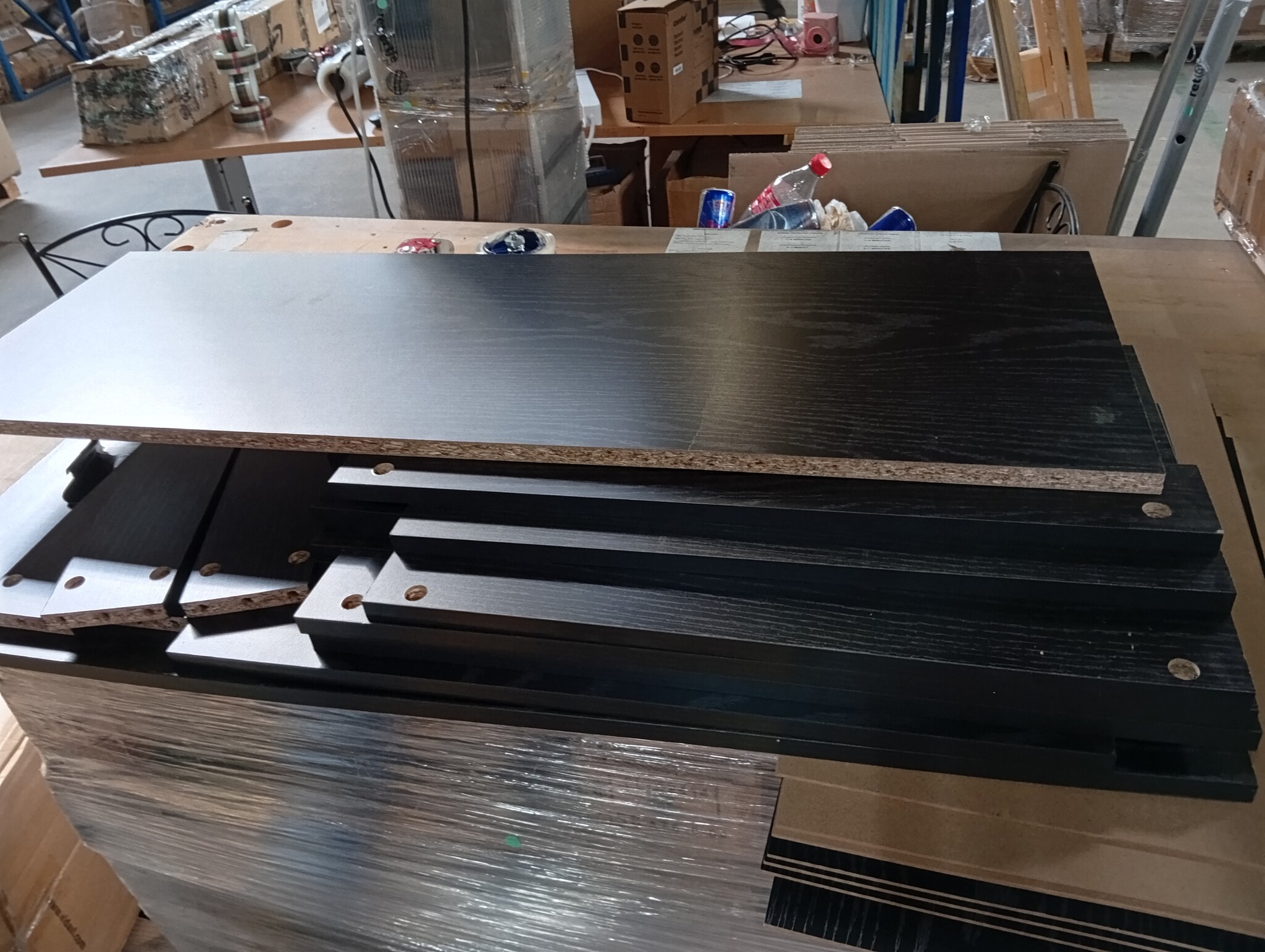 vidaXL Dressoir 60x35x98,5 cm spaanplaat zwart eikenkleurig