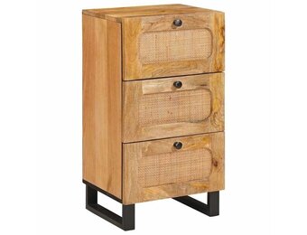 vidaXL Dressoir met lade Bruin 40 x 33 x 75 cm Massief Mango Hout