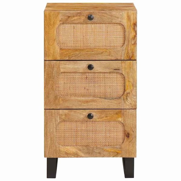 vidaXL Dressoir met lade Bruin 40 x 33 x 75 cm Massief Mango Hout