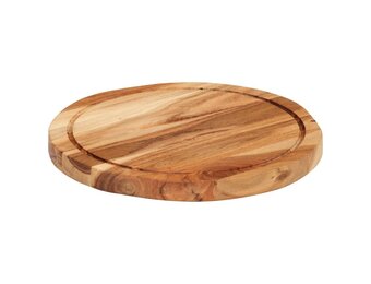 Hakblok Acaciahout Ø 30x2,5 cm - 31% Korting
