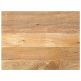 VidaXL Tafelblad Massief Mangohout Rechthoekig 90x60 cm - 34% Korting