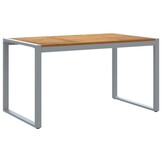 Tuintafel Massief Acaciahout & Metaal - 140x80x75 cm - 54% Korting