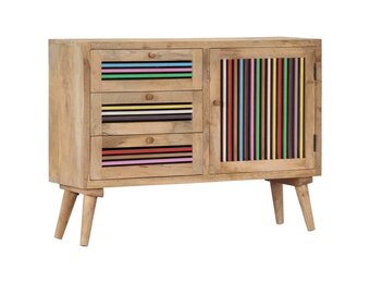 VidaXL Dressoir Massief Mangohout 100x30x75 cm - 59% Korting
