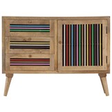 VidaXL Dressoir Massief Mangohout 100x30x75 cm - 59% Korting