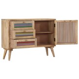 VidaXL Dressoir Massief Mangohout 100x30x75 cm - 59% Korting