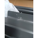 Bruine parasol met stalen paal, 54% korting