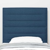 Verstelbaar Hoofdbord Blauw Stof 100 cm - 78% Korting